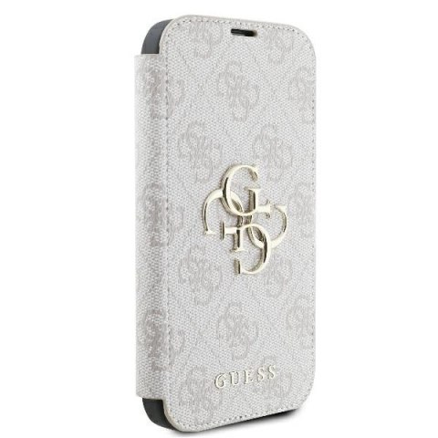 Etui Guess 4G Metal Logo na iPhone 16 - różowe