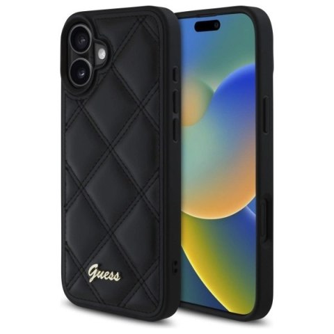 Etui Guess New 4G Triangle na iPhone 16 - czarne