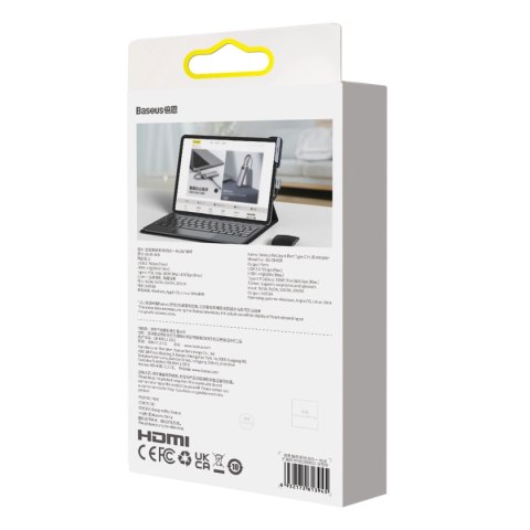 Uniwersalny HUB USB do tabletu / smartfona 4w1 USB-C Baseus PadJoy - ciemnoszary Uniwersalny HUB USB do tabletu / smartfona 4w1 USB-C Baseus PadJoy - ciemnoszary