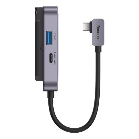 Uniwersalny HUB USB do tabletu / smartfona 4w1 USB-C Baseus PadJoy - ciemnoszary Uniwersalny HUB USB do tabletu / smartfona 4w1 USB-C Baseus PadJoy - ciemnoszary