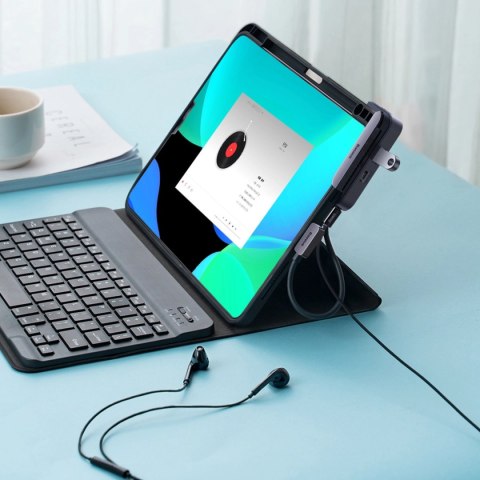 Uniwersalny HUB USB do tabletu / smartfona 4w1 USB-C Baseus PadJoy - ciemnoszary Uniwersalny HUB USB do tabletu / smartfona 4w1 USB-C Baseus PadJoy - ciemnoszary