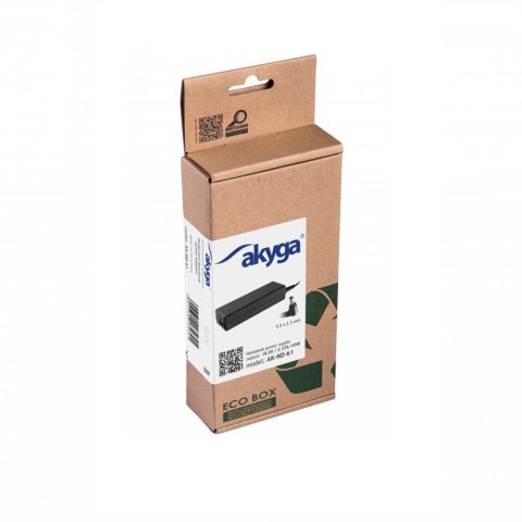Akyga zasilacz do notebooka (19 V | 2,37 A | 45 W | 5,5x2,5mm) AK-ND-61