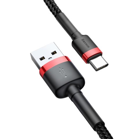 Baseus kabel Cafule USB - USB-C 0,5 m 3A czerwono-czarny Baseus kabel Cafule USB - USB-C 0,5 m 3A czerwono-czarny