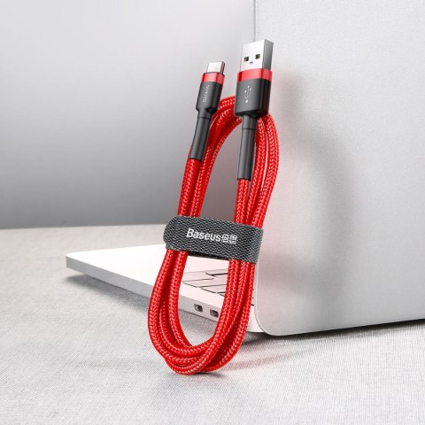 Baseus kabel Cafule USB - USB-C 0,5 m 3A czerwony Baseus kabel Cafule USB - USB-C 0,5 m 3A czerwony