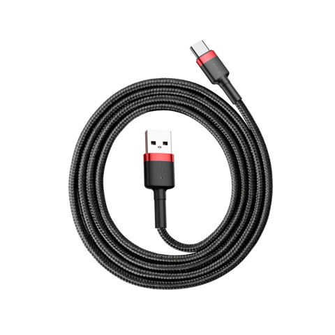 Baseus kabel Cafule USB - USB-C 1,0 m 3A czerwono-czarny Baseus kabel Cafule USB - USB-C 1,0 m 3A czerwono-czarny