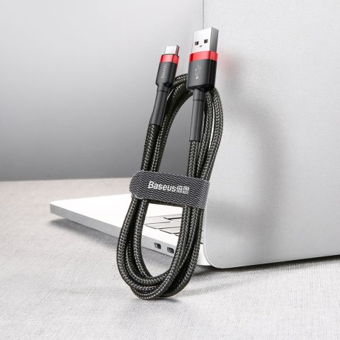 Baseus kabel Cafule USB - USB-C 1,0 m 3A czerwono-czarny Baseus kabel Cafule USB - USB-C 1,0 m 3A czerwono-czarny