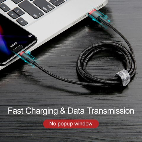 Baseus kabel Cafule USB - USB-C 1,0 m 3A czerwono-czarny Baseus kabel Cafule USB - USB-C 1,0 m 3A czerwono-czarny