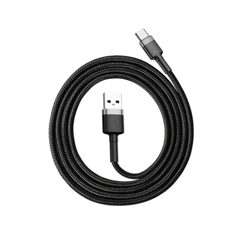 Baseus kabel Cafule USB - USB-C 1,0 m 3A szaro-czarny Baseus kabel Cafule USB - USB-C 1,0 m 3A szaro-czarny