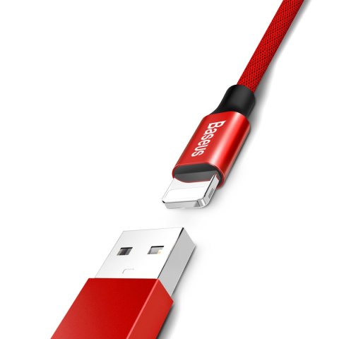 Baseus kabel Yiven USB - Lightning 1,2 m 2A czerwony Baseus kabel Yiven USB - Lightning 1,2 m 2A czerwony