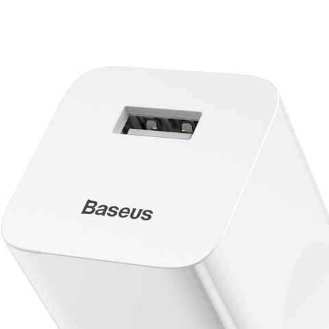 Baseus ładowarka sieciowa QC 3.0 1x USB 3A biała Baseus ładowarka sieciowa QC 3.0 1x USB 3A biała