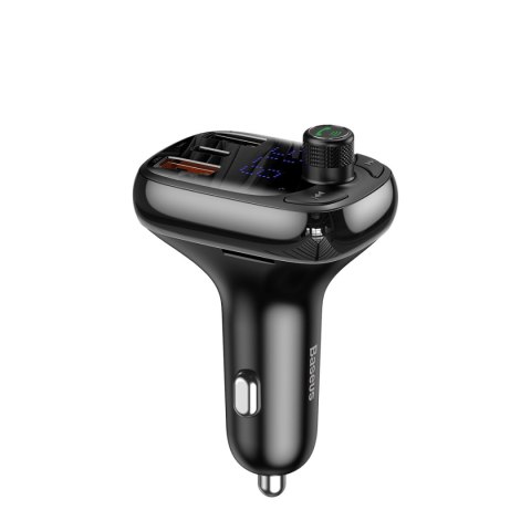 Baseus transmiter FM T-Shaped S-13 Bluetooth MP3 ładowarka samochodowa czarna Baseus transmiter FM T-Shaped S-13 Bluetooth MP3 ładowarka samochodowa czarna
