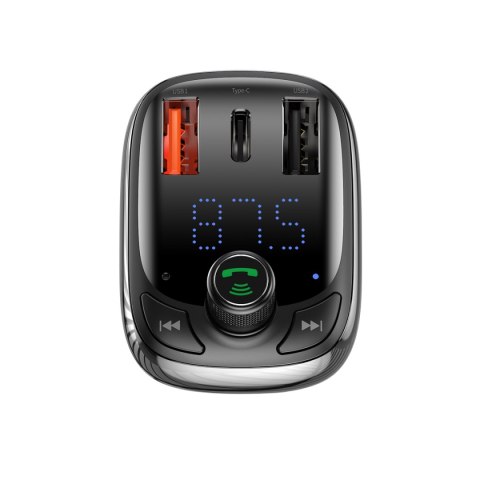 Baseus transmiter FM T-Shaped S-13 Bluetooth MP3 ładowarka samochodowa czarna Baseus transmiter FM T-Shaped S-13 Bluetooth MP3 ładowarka samochodowa czarna