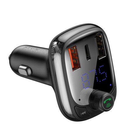 Baseus transmiter FM T-Shaped S-13 Bluetooth MP3 ładowarka samochodowa czarna Baseus transmiter FM T-Shaped S-13 Bluetooth MP3 ładowarka samochodowa czarna
