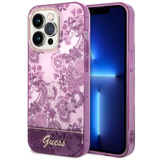Guess nakładka do iPhone 14 Pro Max 6,7" GUHCP14XHGPLHF fuksja hardcase Porcelain Collection