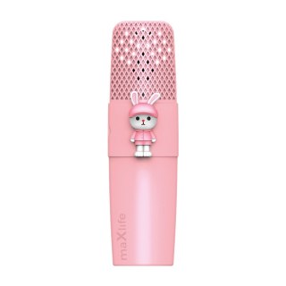 Maxlife mikrofon z głośnikiem Bluetooth Animal MXBM-500 różowy