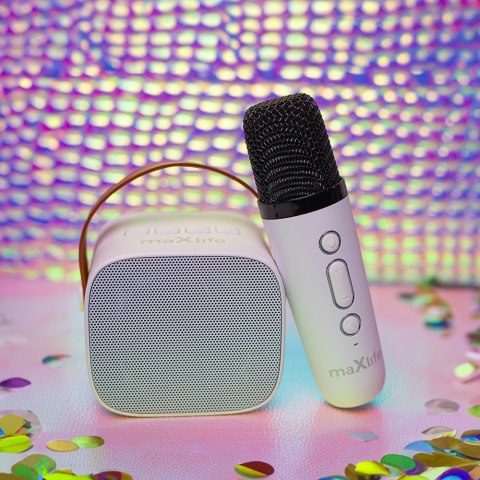 Maxlife zestaw karaoke Bluetooth MXKS-100 biały Maxlife zestaw karaoke Bluetooth MXKS-100 biały