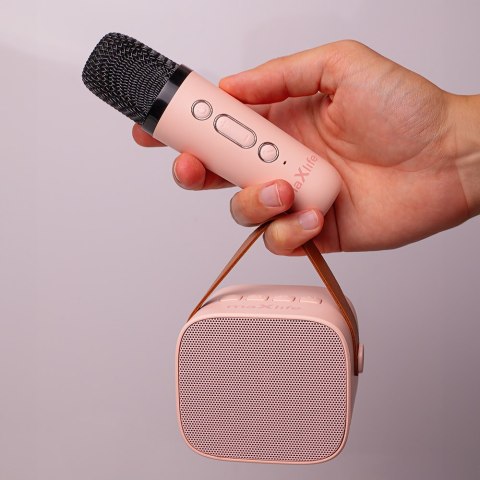 Maxlife zestaw karaoke Bluetooth MXKS-100 różowy Maxlife zestaw karaoke Bluetooth MXKS-100 różowy