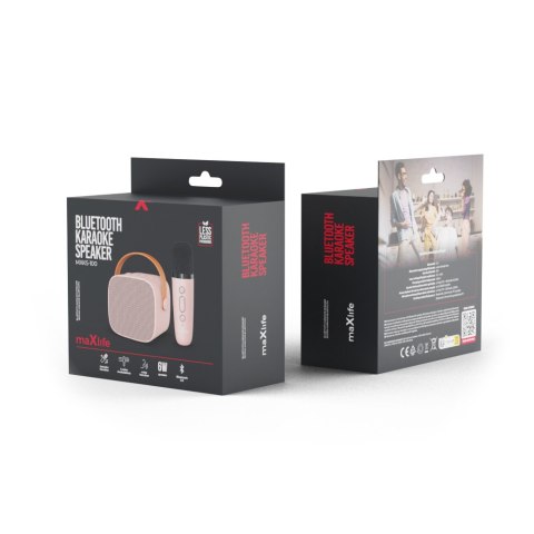 Maxlife zestaw karaoke Bluetooth MXKS-100 różowy Maxlife zestaw karaoke Bluetooth MXKS-100 różowy