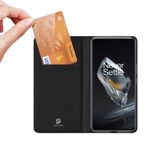Etui Dux Ducis Skin Pro na OnePlus 12 z klapką i miejscem na kartę - czarne Etui Dux Ducis Skin Pro na OnePlus 12 z klapką i miejscem na kartę - czarne