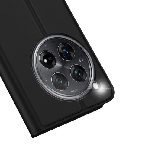 Etui Dux Ducis Skin Pro na OnePlus 12 z klapką i miejscem na kartę - czarne Etui Dux Ducis Skin Pro na OnePlus 12 z klapką i miejscem na kartę - czarne