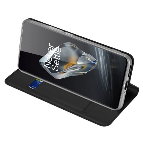 Etui Dux Ducis Skin Pro na OnePlus 12 z klapką i miejscem na kartę - czarne Etui Dux Ducis Skin Pro na OnePlus 12 z klapką i miejscem na kartę - czarne