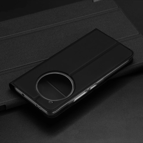 Etui Dux Ducis Skin Pro na OnePlus 12 z klapką i miejscem na kartę - czarne Etui Dux Ducis Skin Pro na OnePlus 12 z klapką i miejscem na kartę - czarne
