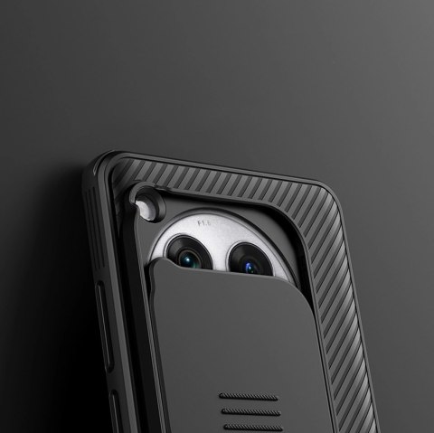 Etui Nillkin CamShield Pro Case do OnePlus 12 z osłoną na aparat - czarne Etui Nillkin CamShield Pro Case do OnePlus 12 z osłoną na aparat - czarne