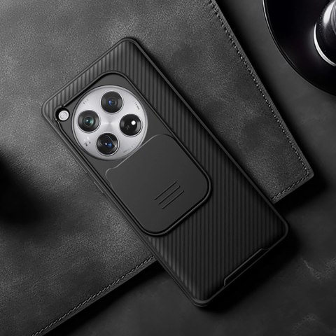 Etui Nillkin CamShield Pro Case do OnePlus 12 z osłoną na aparat - czarne Etui Nillkin CamShield Pro Case do OnePlus 12 z osłoną na aparat - czarne