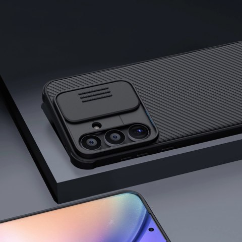 Etui Nillkin CamShield Pro Case do Samsung Galaxy A55 z osłoną na aparat - czarne Etui Nillkin CamShield Pro Case do Samsung Galaxy A55 z osłoną na aparat - czarne