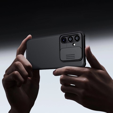 Etui Nillkin CamShield Pro Case do Samsung Galaxy A55 z osłoną na aparat - czarne Etui Nillkin CamShield Pro Case do Samsung Galaxy A55 z osłoną na aparat - czarne