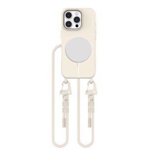 Etui Tech-Protect MagNecklace MagSafe na iPhone 16 Pro Max - beżowe