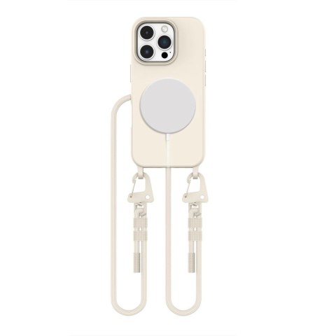 Etui Tech-Protect MagNecklace MagSafe na iPhone 16 Pro Max - beżowe