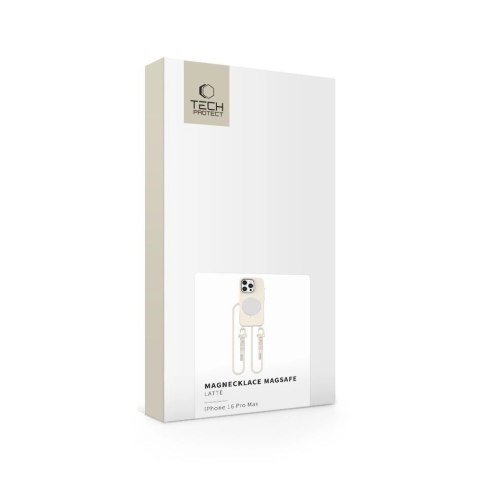 Etui Tech-Protect MagNecklace MagSafe na iPhone 16 Pro Max - beżowe