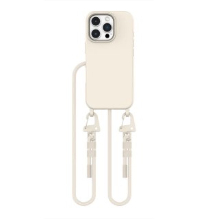 Etui Tech-Protect MagNecklace MagSafe na iPhone 16 Pro - beżowe