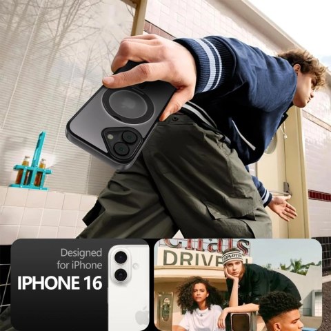 Etui Tech-Protect MagRing MagSafe na iPhone 16 - półprzezroczyste