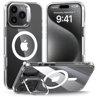 Etui Tech-Protect MagStand MagSafe na iPhone 16 Pro - przezroczyste