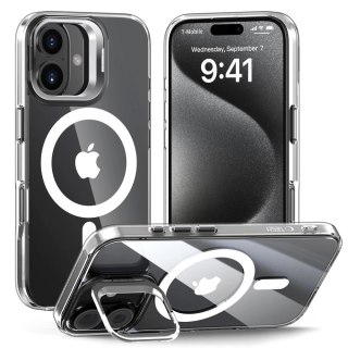 Etui Tech-Protect MagStand MagSafe na iPhone 16 - przezroczyste