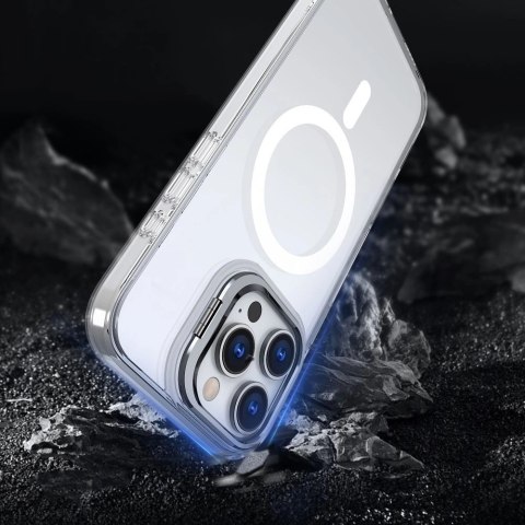 Etui Tech-Protect MagStand MagSafe na iPhone 16 - przezroczyste