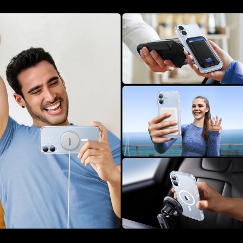 Etui Ugreen Classy Clear Magnetic na iPhone 16 - przezroczyste Etui Ugreen Classy Clear Magnetic na iPhone 16 - przezroczyste