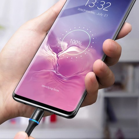 Kabel Baseus Halo USB-A - USB-C 2A 3m - czarny Kabel Baseus Halo USB-A - USB-C 2A 3m - czarny