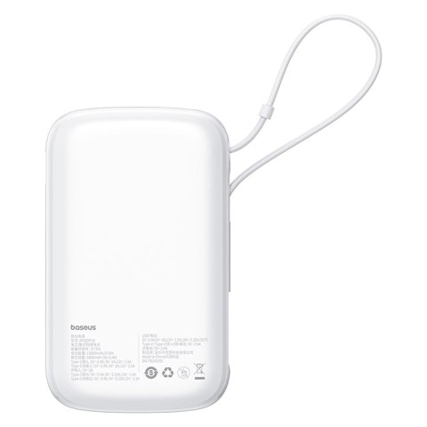 Powerbank Baseus Qpow Pro+ 22.5W 10000mAh USB-C - biały Powerbank Baseus Qpow Pro+ 22.5W 10000mAh USB-C - biały