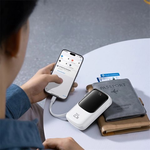 Powerbank Baseus Qpow Pro+ 22.5W 10000mAh USB-C - biały Powerbank Baseus Qpow Pro+ 22.5W 10000mAh USB-C - biały