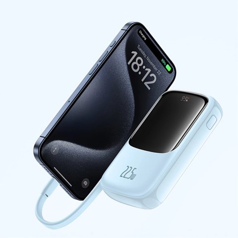 Powerbank Baseus Qpow Pro+ 22.5W 10000mAh USB-C - niebieski Powerbank Baseus Qpow Pro+ 22.5W 10000mAh USB-C - niebieski