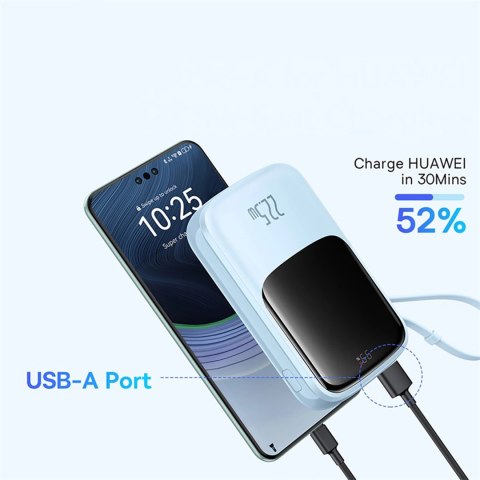 Powerbank Baseus Qpow Pro+ 22.5W 10000mAh USB-C - niebieski Powerbank Baseus Qpow Pro+ 22.5W 10000mAh USB-C - niebieski