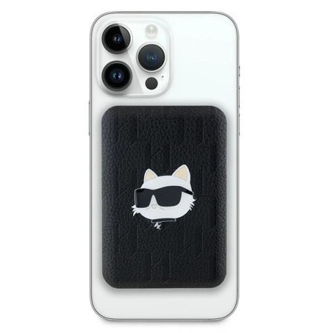 Powerbank Karl Lagerfeld Choupette Head Pin MagSafe indukcyjny 5000mAh 16W - czarny Powerbank Karl Lagerfeld Choupette Head Pin MagSafe indukcyjny 5000mAh 16W - czarny