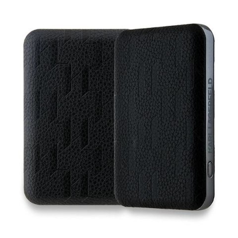 Powerbank Karl Lagerfeld Karl Head Pin MagSafe indukcyjny 5000mAh 16W - czarny Powerbank Karl Lagerfeld Karl Head Pin MagSafe indukcyjny 5000mAh 16W - czarny