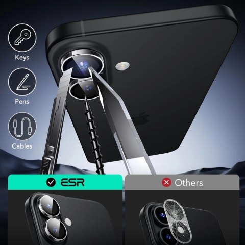 Szkło hartowane ESR Armorite na aparat do iPhone 16 / 16 Plus Szkło hartowane ESR Armorite na aparat do iPhone 16 / 16 Plus