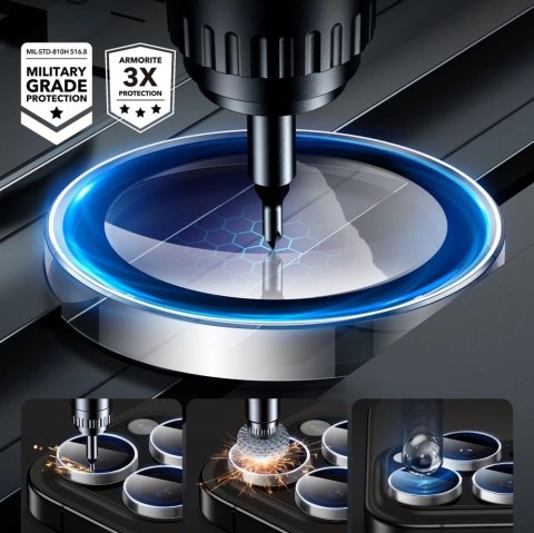 Szkło hartowane ESR Armorite na aparat do iPhone 16 Pro / 16 Pro Max Szkło hartowane ESR Armorite na aparat do iPhone 16 Pro / 16 Pro Max