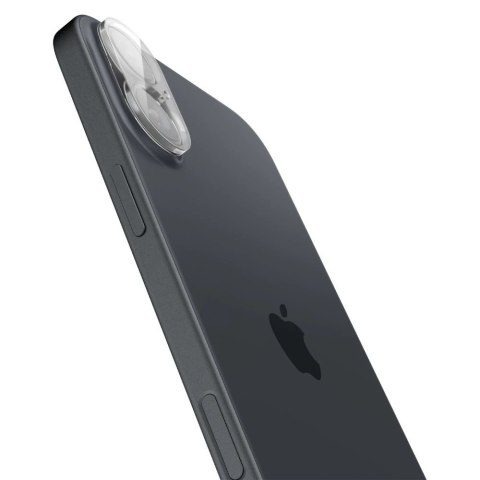 Szkło hartowane Spigen Optik Glas.tR na aparat do iPhone 16 / 16 Plus - przezroczyste (2 szt.) Szkło hartowane Spigen Optik Glas.tR na aparat do iPhone 16 / 16 Plus - przezroczyste (2 szt.)