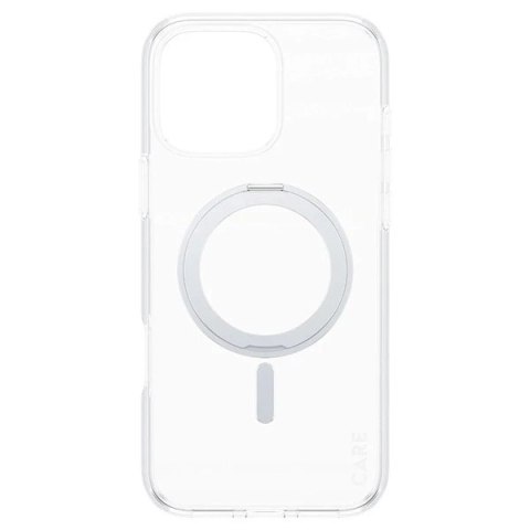Etui CARE by PanzerGlass Feature Kickstand Case z MagSafe na iPhone 16 Pro Max - srebrne Etui CARE by PanzerGlass Feature Kickstand Case z MagSafe na iPhone 16 Pro Max - srebrne
